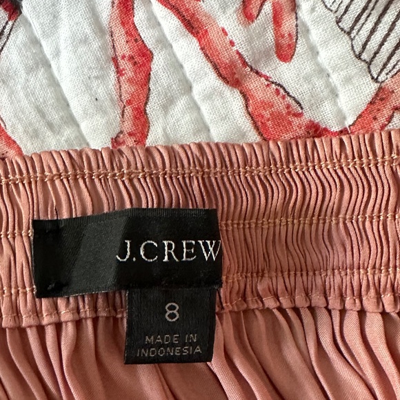 J.Crew Re-Imagined Coral rose pleated Maxi - Picture 5 of 7